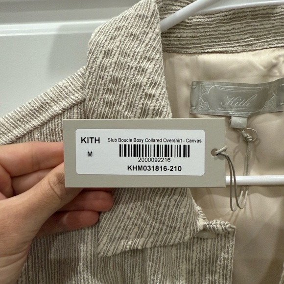 Kith Cream Boucle Collared Overshirt - Picture 5 of 5